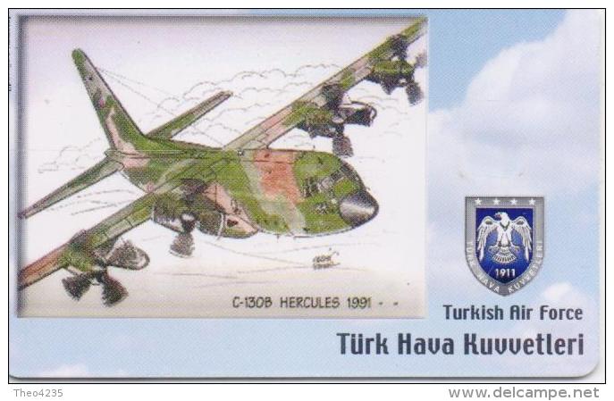 TURKEY PHONECARD C-130B HERCULES 1991 AIRPLANE TR-C198  11/06,-200000pcs-USED(2) - Avions