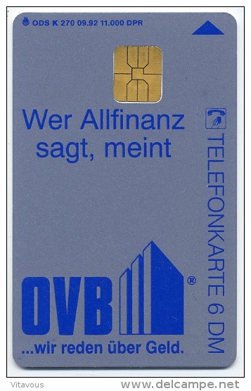 Télécarte 11 000 Exemplaires Allemagne K370 Phonecard Telefonkarte B 55 - K-Series : Customers Sets