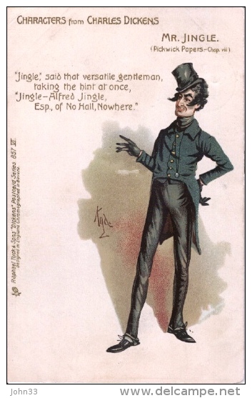 Joseph Clayton Clarke (k/a Kyd)  -  Mr. Jingle From Dickens "Pickwick Papers" - Autres & Non Classés