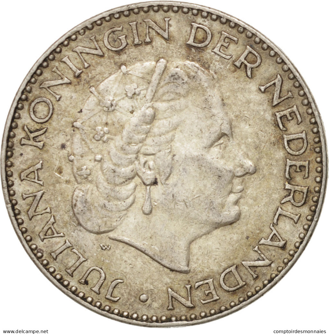 Monnaie, Pays-Bas, Juliana, Gulden, 1954, TTB, Argent, KM:184 - Monnaies D'or Et D'argent