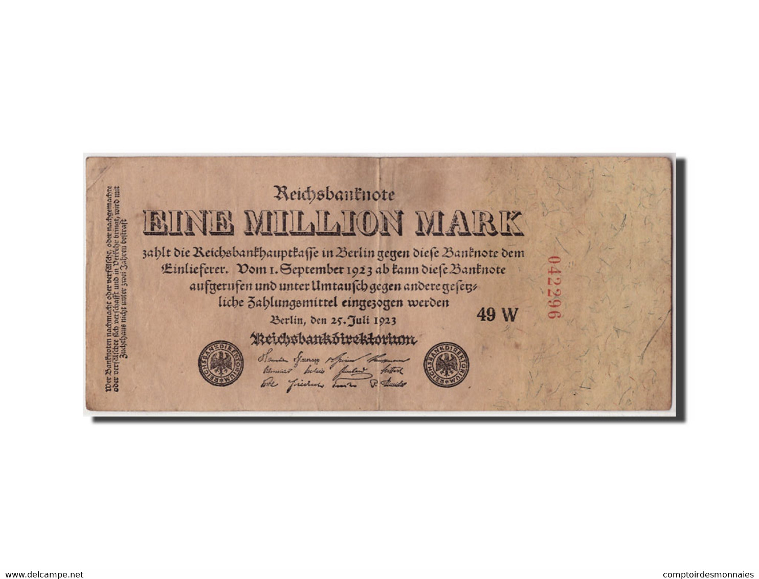 Billet, Allemagne, 1 Million Mark, 1923, 1923-07-25, KM:94, TB+ - 1 Miljoen Mark