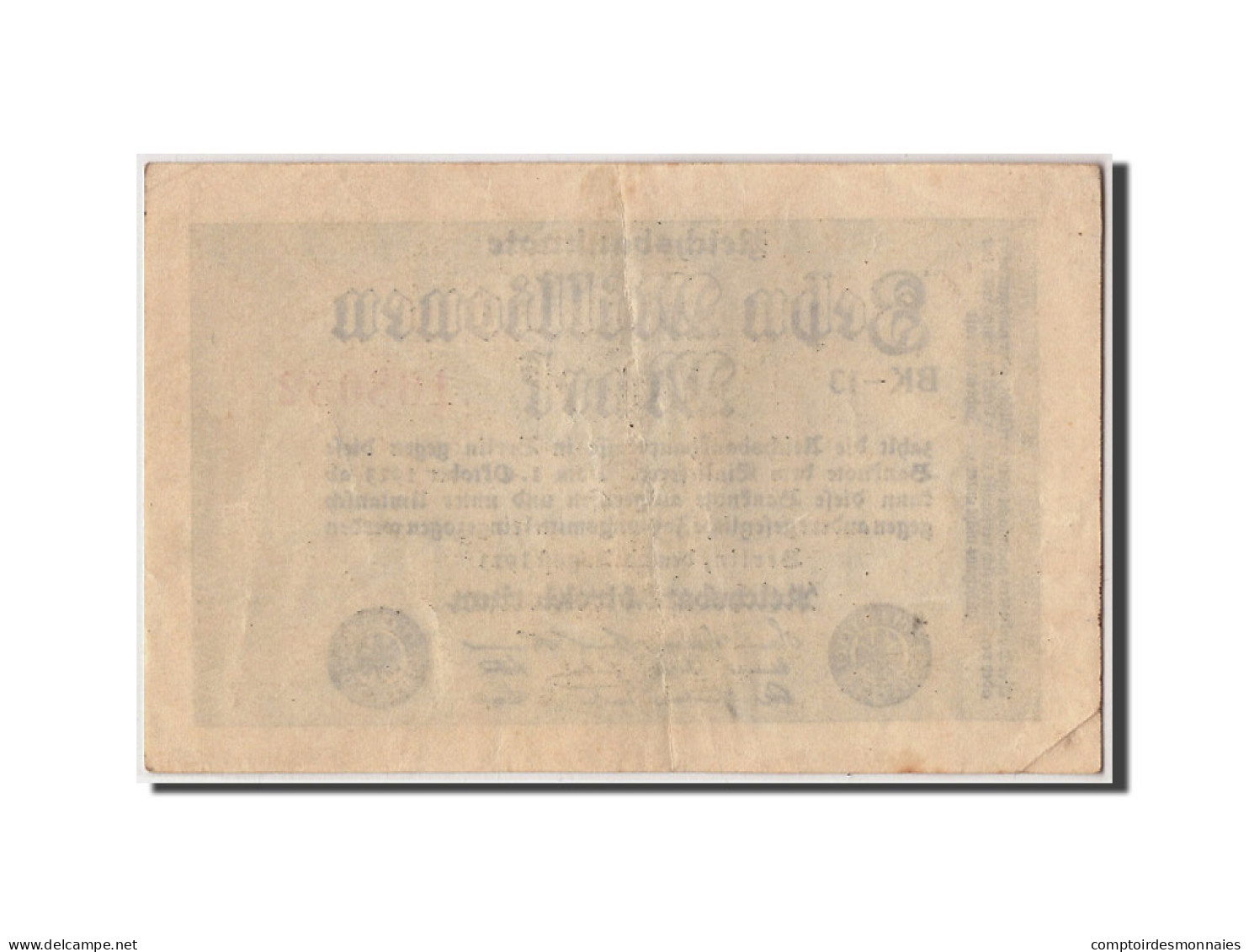 Billet, Allemagne, 10 Millionen Mark, 1923, 1923-08-22, KM:106a, TTB - 10 Mio. Mark