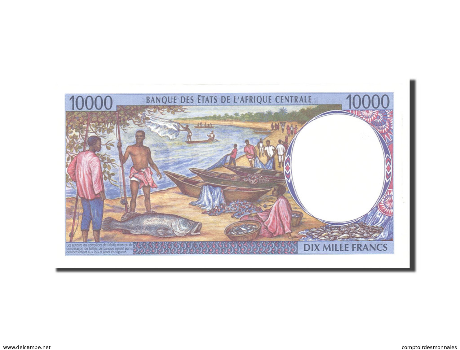 Billet, États De L'Afrique Centrale, 10,000 Francs, 1994, Undated, KM:105Cc - États D'Afrique Centrale