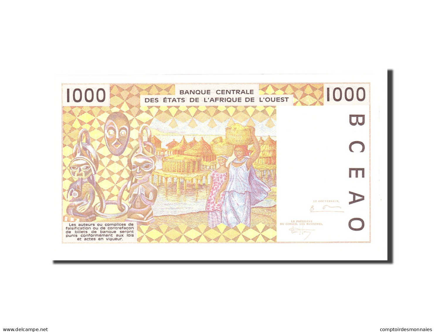 Billet, West African States, 1000 Francs, 1995, Undated, KM:611He, NEUF - Zentralafrikanische Staaten