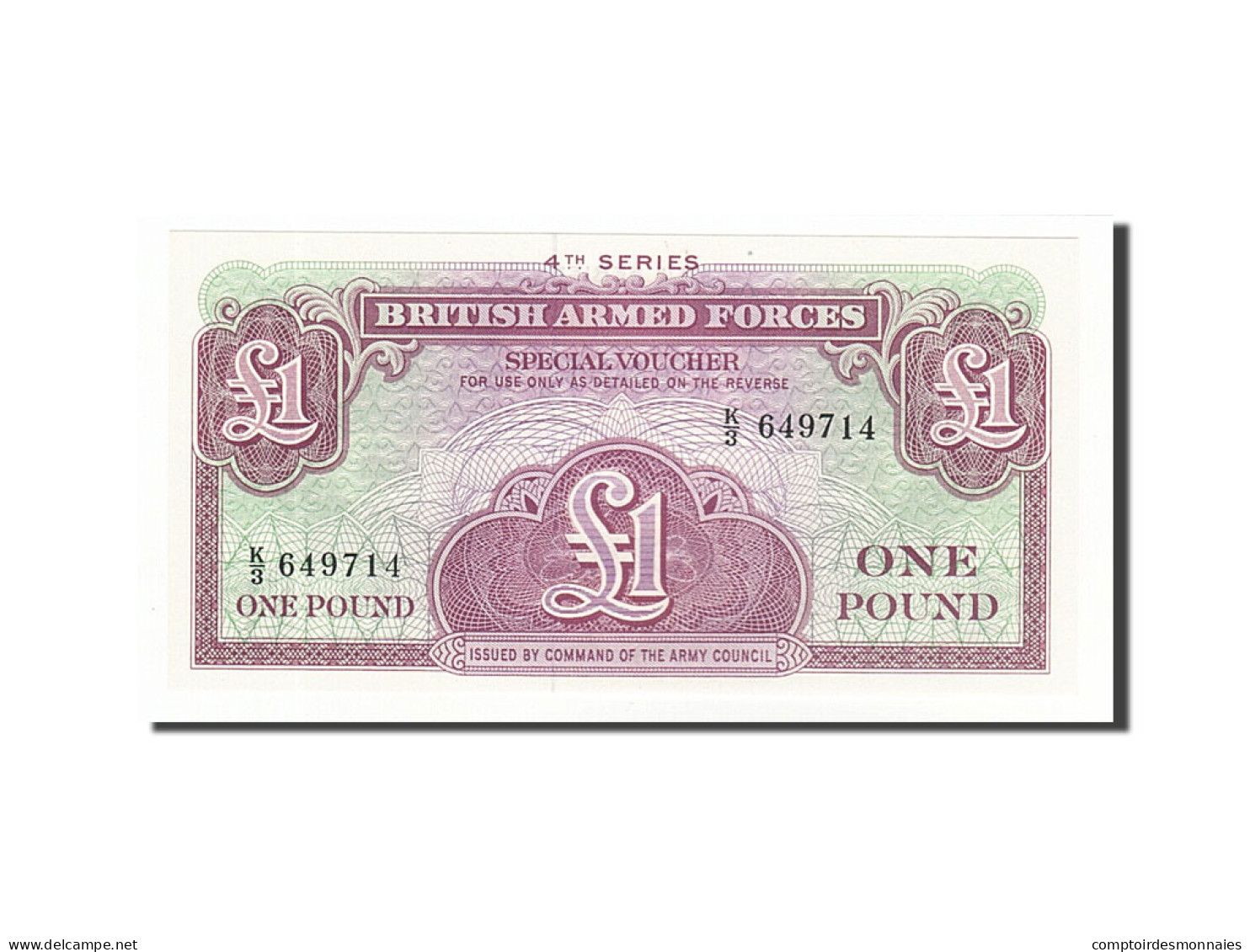 Billet, Grande-Bretagne, 1 Pound, Undated (1962), Undated, KM:M36a, NEUF - Forze Armate Britanniche & Docuementi Speciali