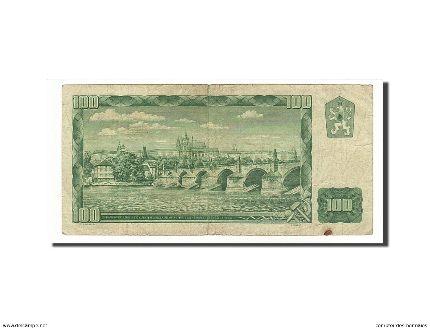 Billet, Tchécoslovaquie, 100 Korun, 1961, 1961, KM:91b, TB - Tchécoslovaquie