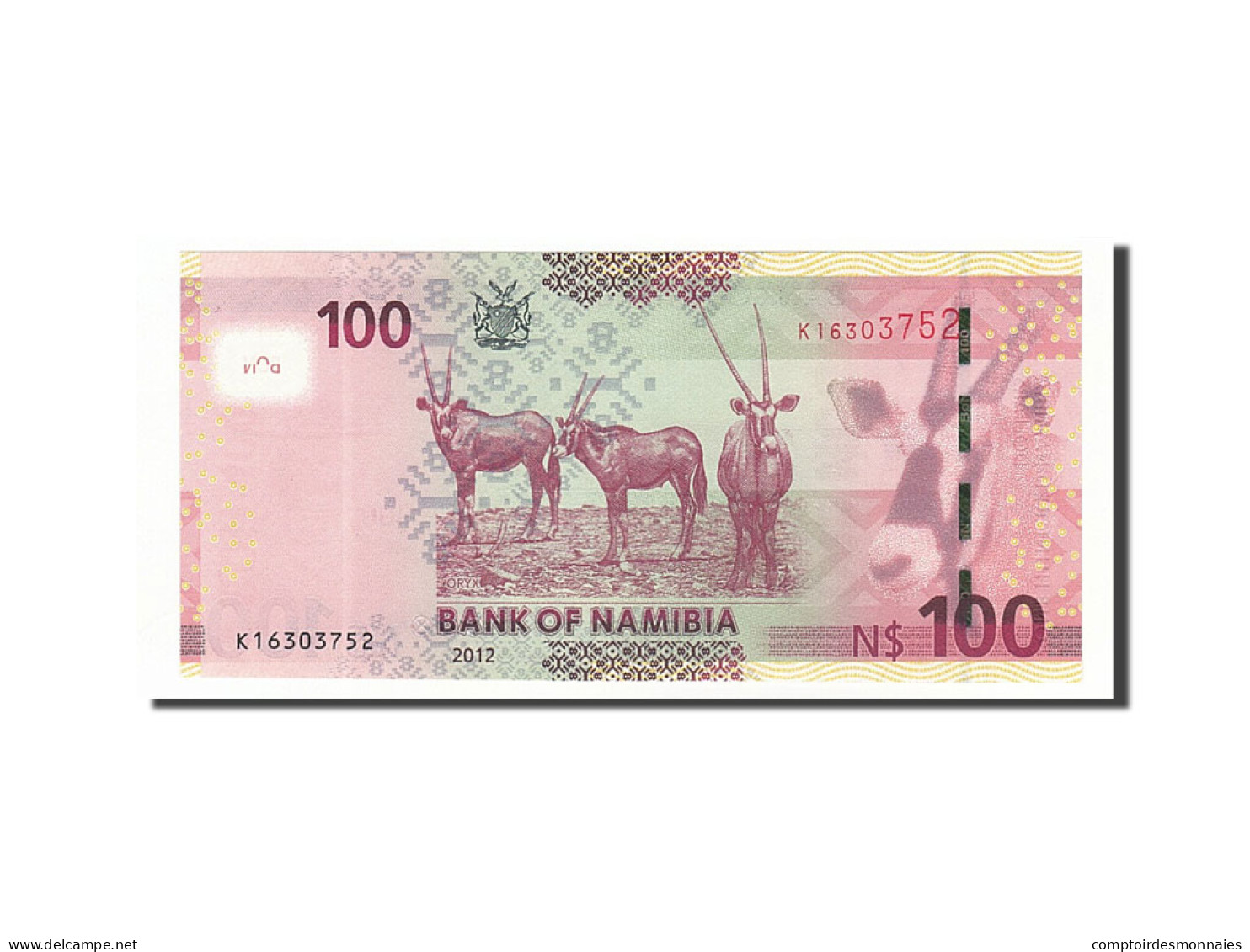 Billet, Namibia, 100 Namibia Dollars, 2012, 2012, KM:14, NEUF - Namibie