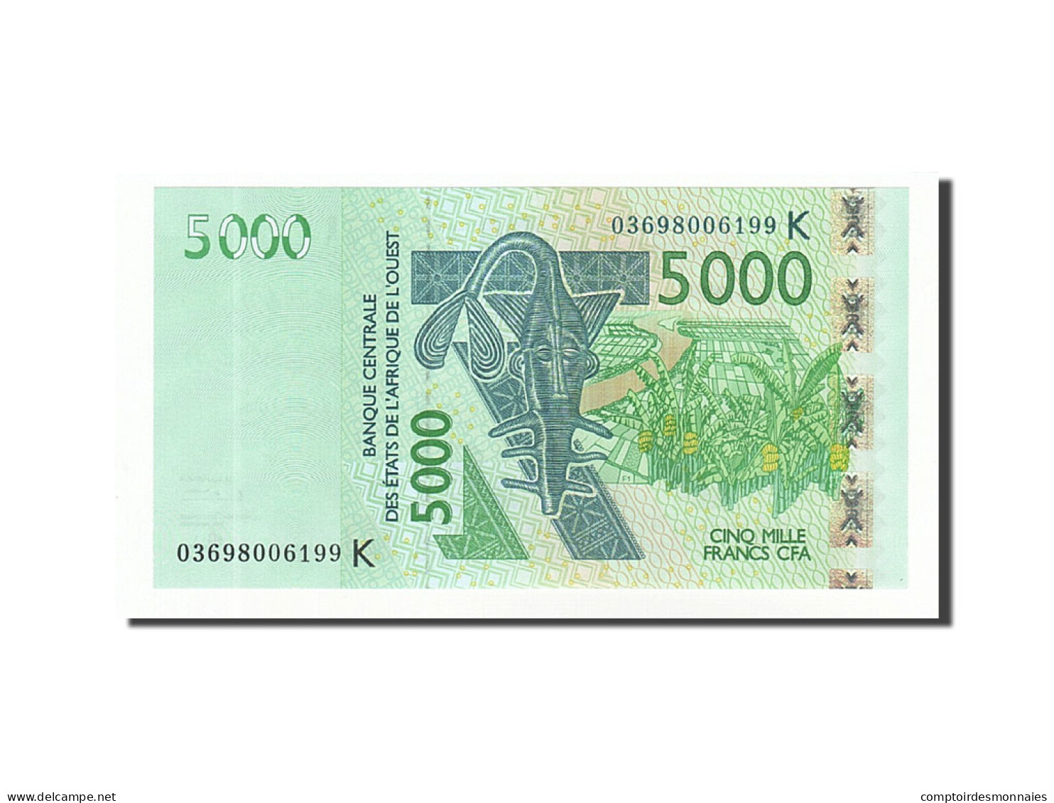 Billet, West African States, 5000 Francs, 2003, 2003, KM:717Ka, NEUF - États D'Afrique De L'Ouest