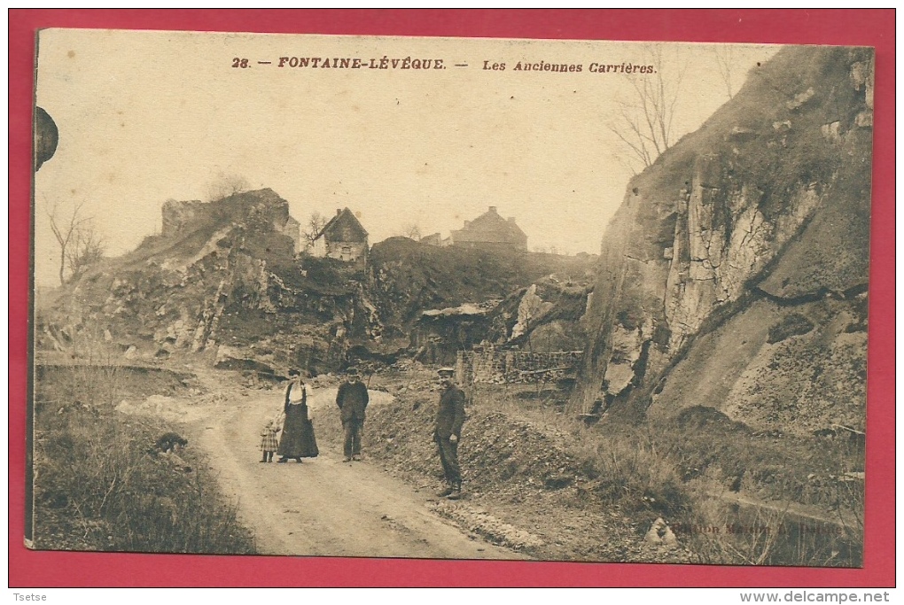 Fontaine-l'Evêque - Les Anciennes Carrières - Feldpost 1917 ( Voir Verso ) - Fontaine-l'Eveque