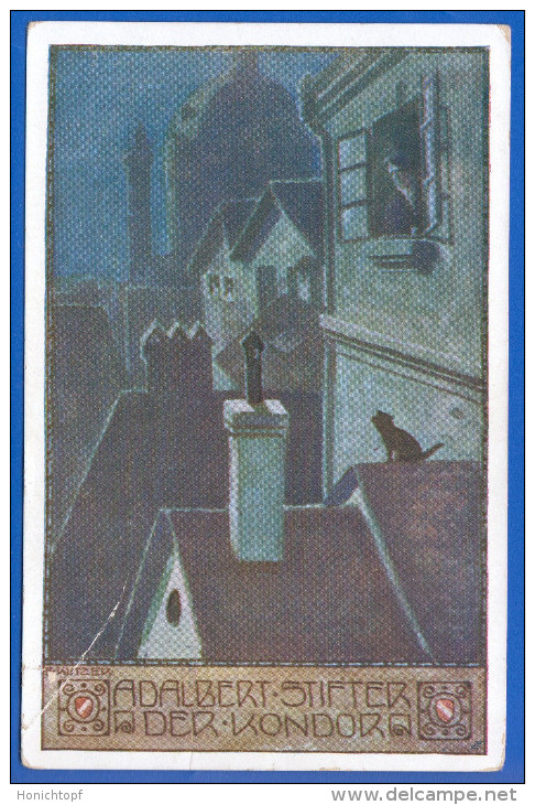 Fantaisie; Künstlerkarte; Ernst Kutzer Adalbert Stifter; Der Kondor; Bund Deutscher Österreicher; 1912 - Kutzer, Ernst