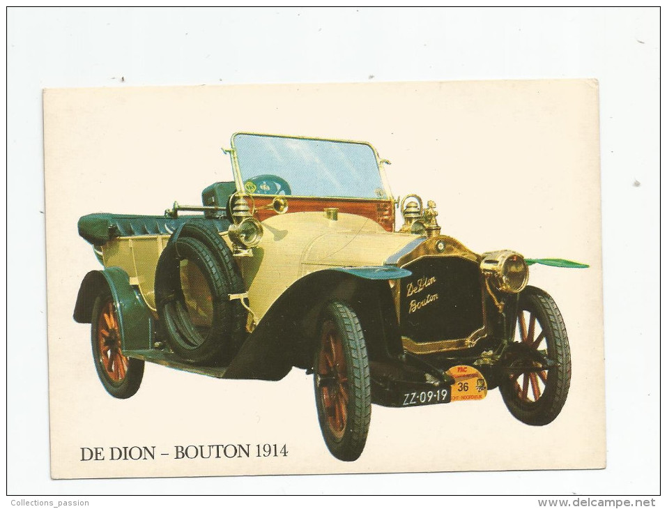 Cp ,automobile , DE DION - BOUTON 1914 , Vierge , Ed : Vita Nova Hank - PKW