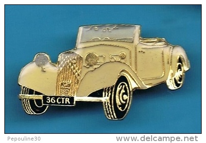 1 PIN'S //   ** CITROEN ** TRACTION CABRIOLET ** VERSION 15CV ** TYPE 11B ** MOTEUR 4 CYLINDRES ** 1911 CM3 46 CV ** - Citroën