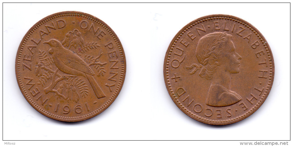 New Zealand 1 Penny 1961 - Nouvelle-Zélande