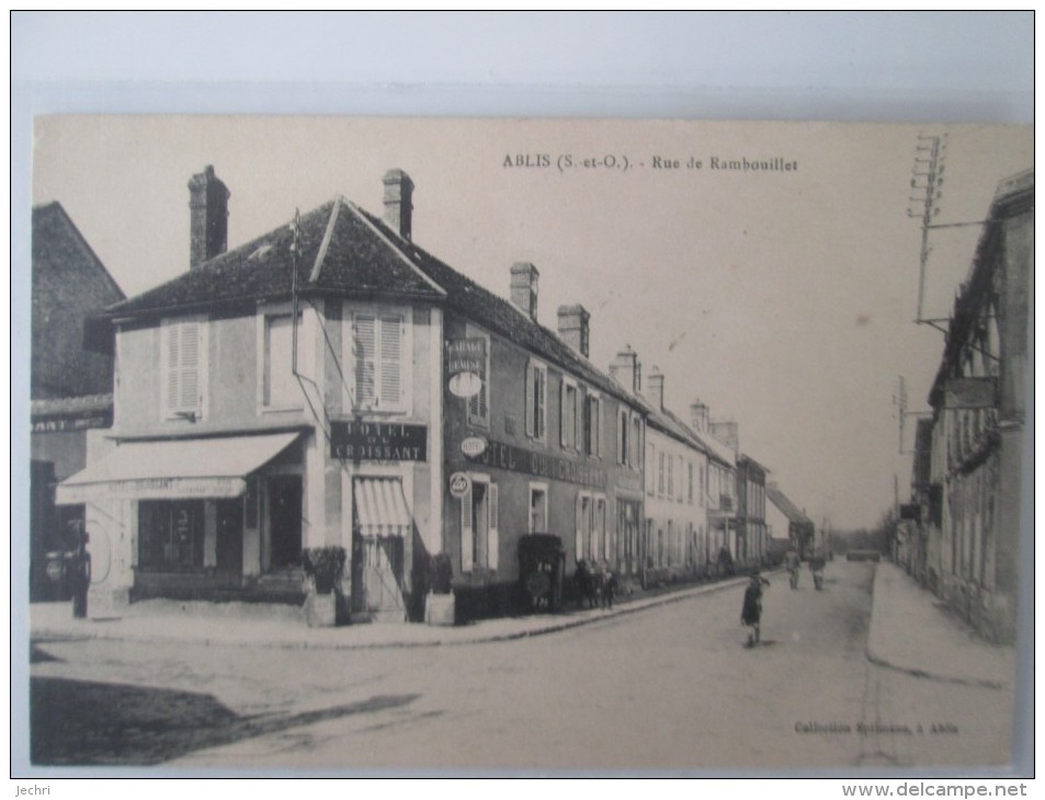 ABLIS. RUE DE RAMBOUILLET . HOTEL DU CROISSANT - Ablis