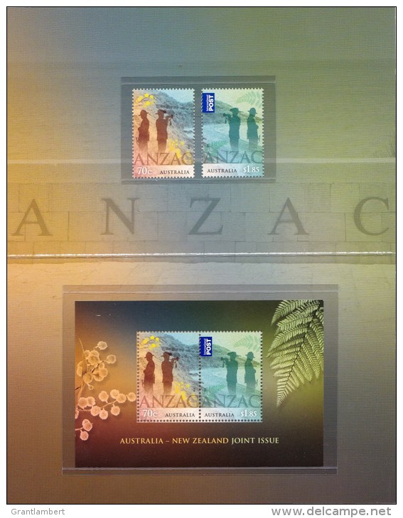 Australia 2015 New Zealand ANZAC Joint Issue Presentation Pack - Presentation Packs
