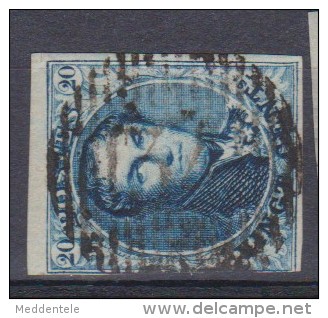 Belgique N°4 Filigrane Encadré D34 MARTELANGE - TRES Rare Et Super - 1849-1850 Medaglioni (3/5)