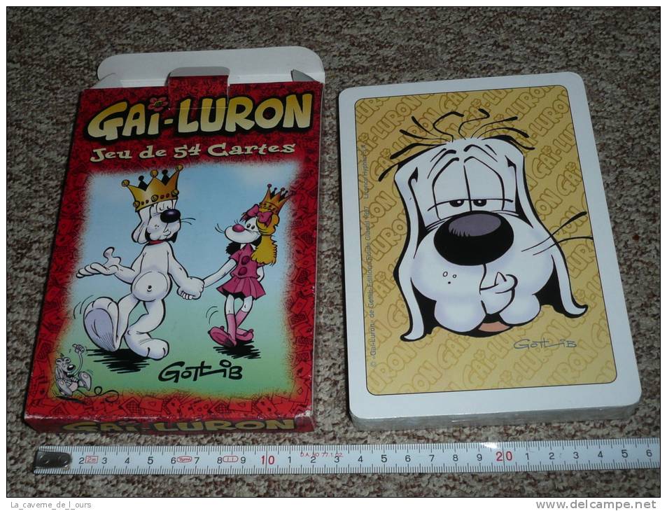 Rare Jeu Neuf De 54 Cartes Géantes Gai-Luron De Gotlib En Boite Avec Joker, BD - Autres & Non Classés