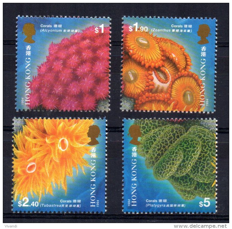Hong Kong - 1994 - Corals - MNH - Unused Stamps