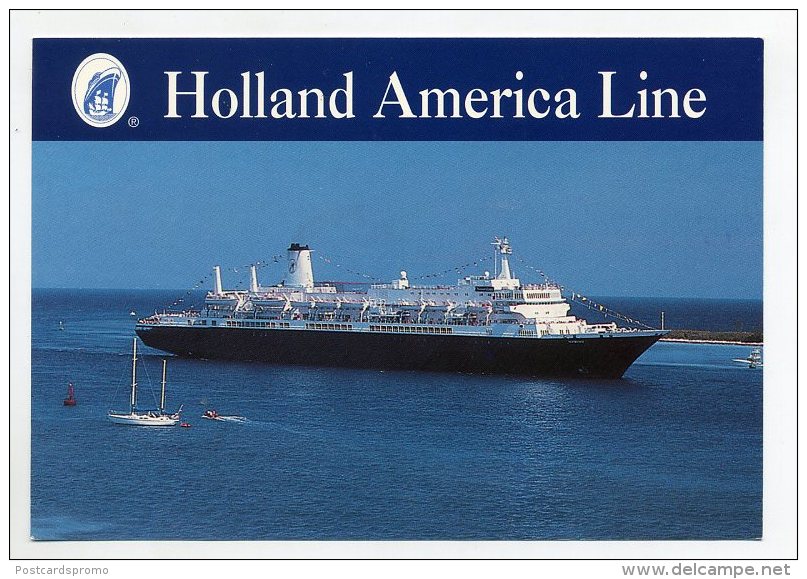 Ms NIEUW AMSTERDAM - Holland America Cruises  ( 2 Scans ) - Piroscafi