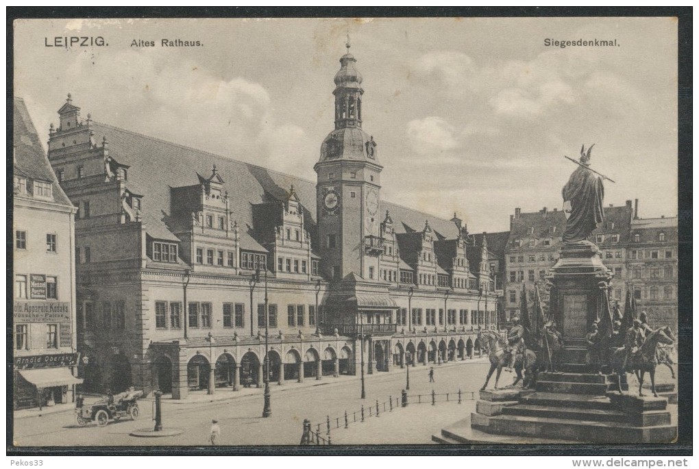 Deutschland -   Altes Rathaus   Siegesdenkmal - Leipzig