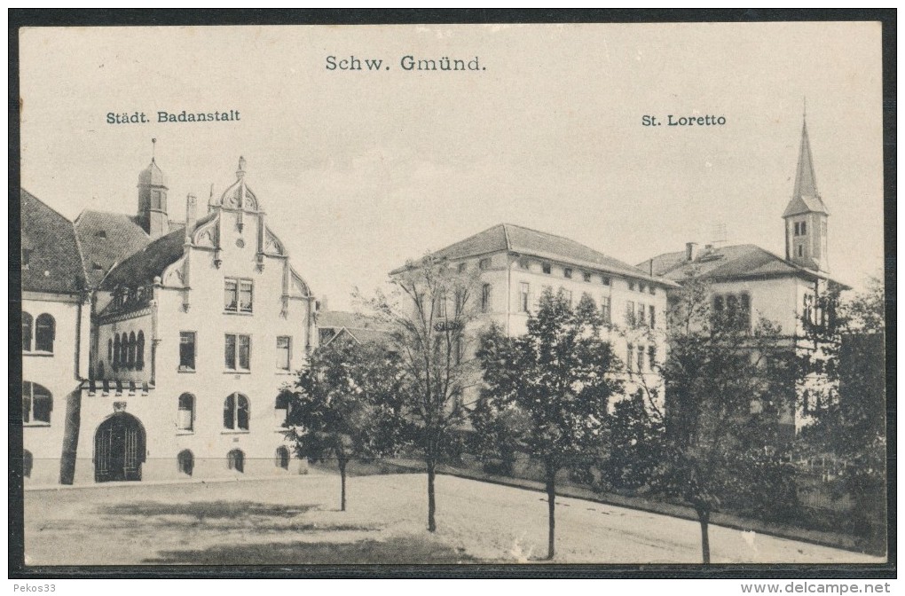 Deutschland -   Städt. Badanstalt   St. Loretto - Schwaebisch Gmünd