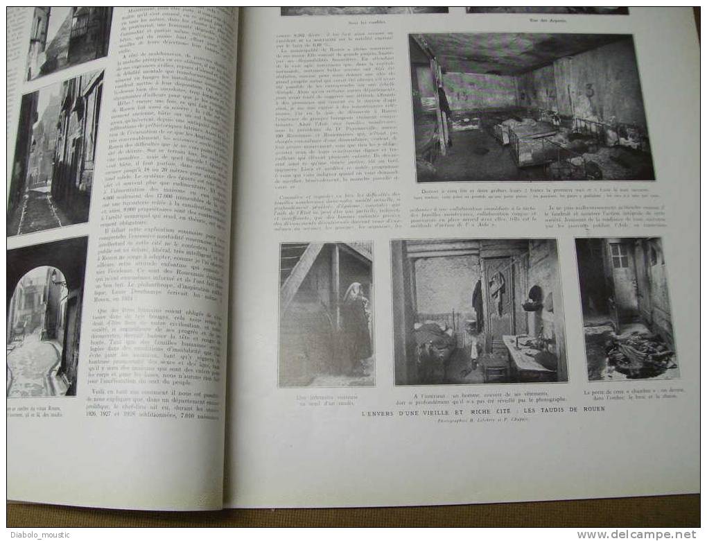 1930 :PUB Café Danger ; MONTMARTRE ;Brest ; Quartier ROUEN ses taudis; Le Havre ; L' ile de la Grande Jatte ;MODERNISME