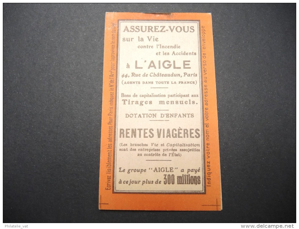 FRANCE - Carnet (sans Timbre) En Très Bon état - Pas Courant - A Voir - P 16574 - Autres & Non Classés