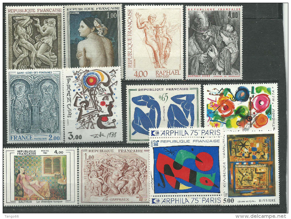 FRANCE: LOT DE 42 TIMBRES NEUFS (FACIALE 114 FRS) 2 SCAN - Autres & Non Classés