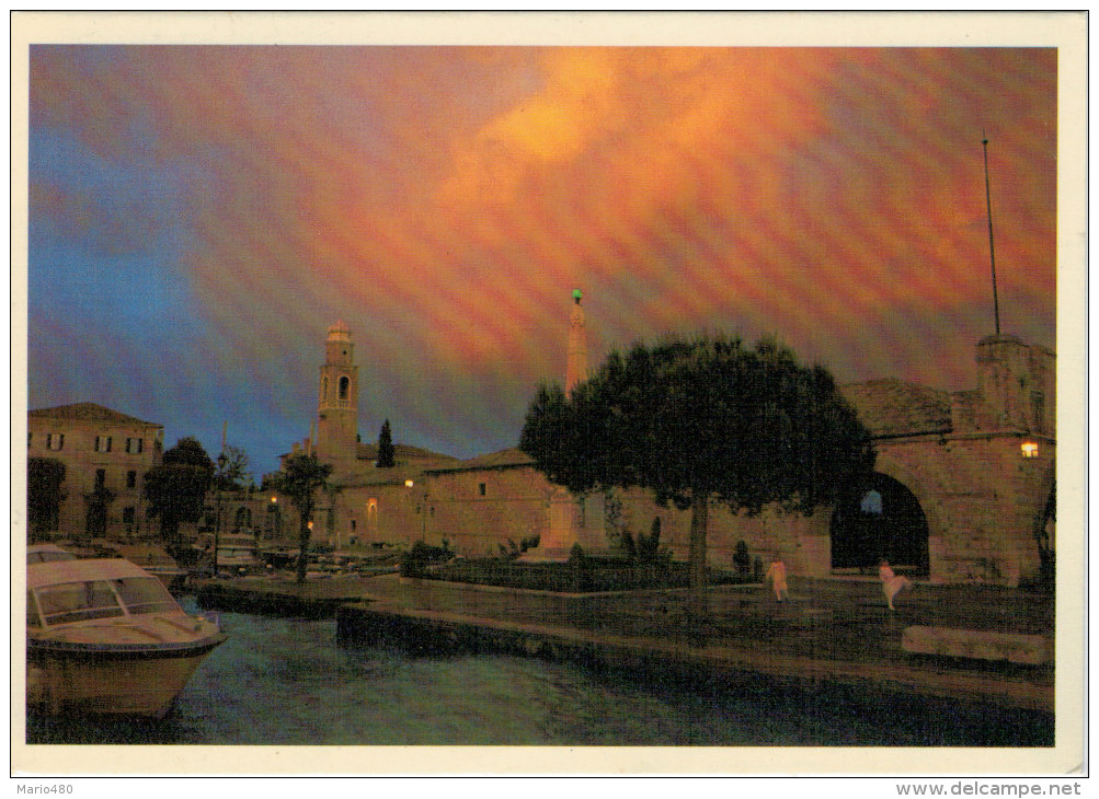 LAGO  DI  GARDA   MALCESINE  DOPO IL  TEMPORALE  MAXI-CARD 11,5X16,5   ( NUOVA) - Altri & Non Classificati