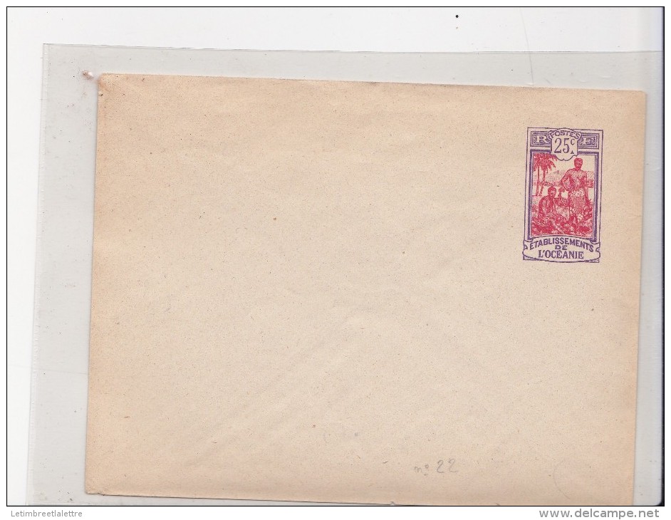 Lettre Entier Postal Enveloppe - Lettres & Documents