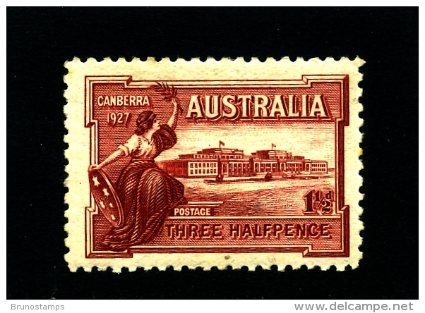 AUSTRALIA - 1927  1 1/2 D  CANBERRA  MINT  SG 105 - Mint Stamps