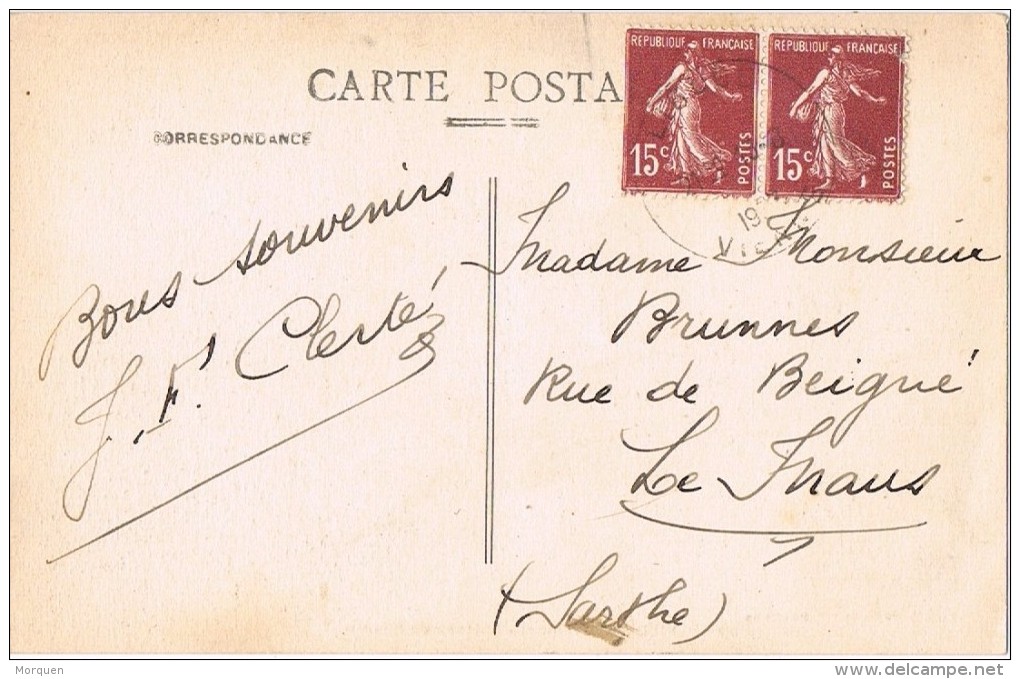 16788. Postal LIGUGE (Vienne) 1937. Chateau De Rieniere Dans VIROLLET - Cartas & Documentos