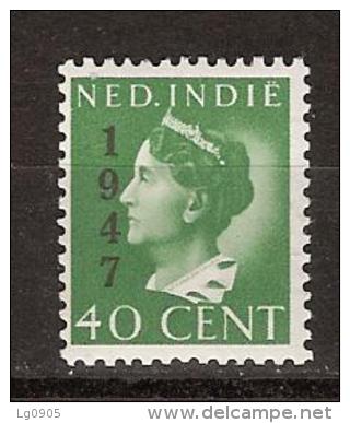 Nederlands Indie 328 MNH ; Koningin, Queen, Reine, Reina Wilhelmina Opdruk 1947 Netherlands Indies PER PIECE - Niederländisch-Indien