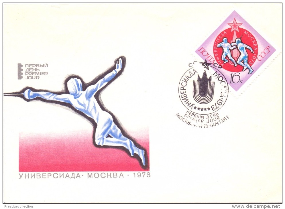 POLAND FENCING SCHERMA FDC  CCCP 1973  (F160205) - Scherma