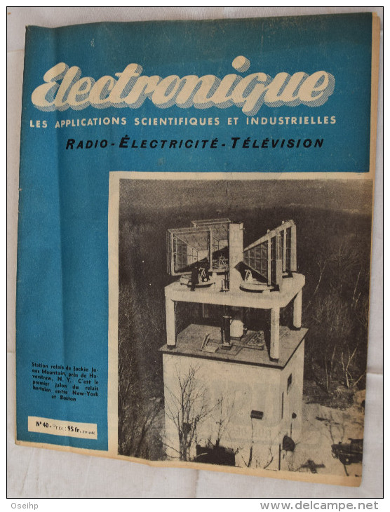 Lot 9 Revues ELECTRONIQUE 1948 Les  Applications Scientifiques Radio Electricité Télévision AIE Association Ingénieurs