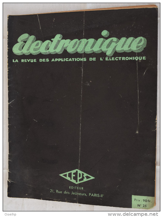 Lot 9 Revues ELECTRONIQUE 1948 Les  Applications Scientifiques Radio Electricité Télévision AIE Association Ingénieurs