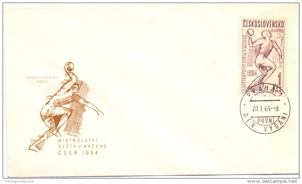 CZECHOSLOVAKIA PRAHA  HANDBOLL FDC 1964  (F160211) - Pallamano