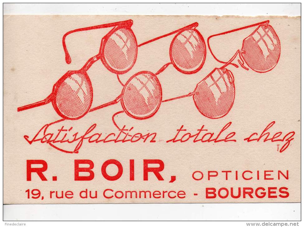 Buvard - Opticien, R. Boir, Bourges - O