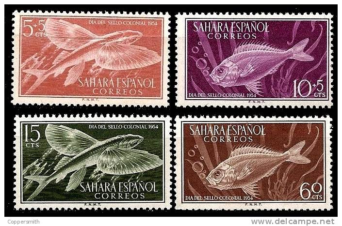 (04) Spanish Sahara  Fishes / Poisons / Fische / Vissen   ** / Mnh  Michel 147-50 - Sahara Spagnolo