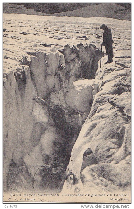 Mercantour 06 - Glacier Du Clapier - Cachet Militaire Poste Belgique 1917 - Autres & Non Classés