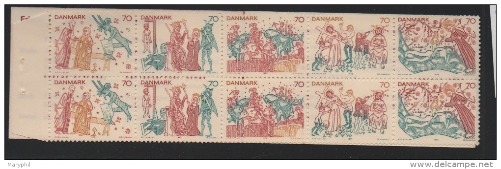 LOT 662 - DANEMARK CARNET  N°563 **  -FRESQUES  Trace D'agrafes Mais Timbres Luxes -Cote  27.50 € - Carnets