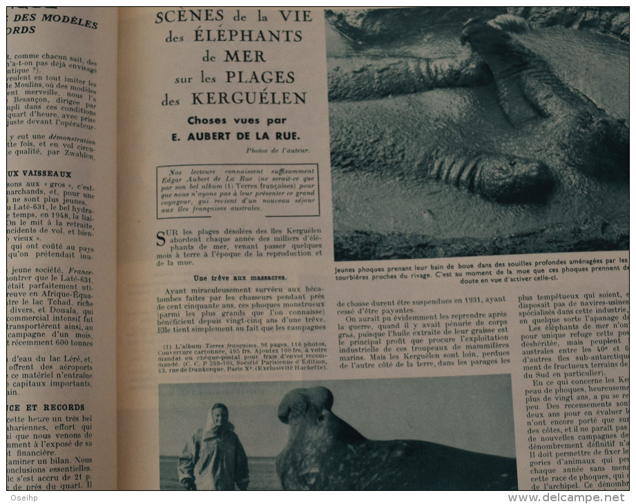 Revue SCIENCES et VOYAGES 1953 N°93Ile Norfolk Guinée Bassari Elephant de Mer Kerguélen Irak Iran Syrie Liban Birmanie