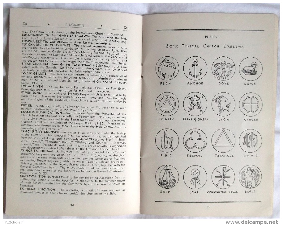 A DICTIONARY OF THE EPISCOPAL CHURCH  1960 . OLIVER JAMES HART - Sonstige & Ohne Zuordnung