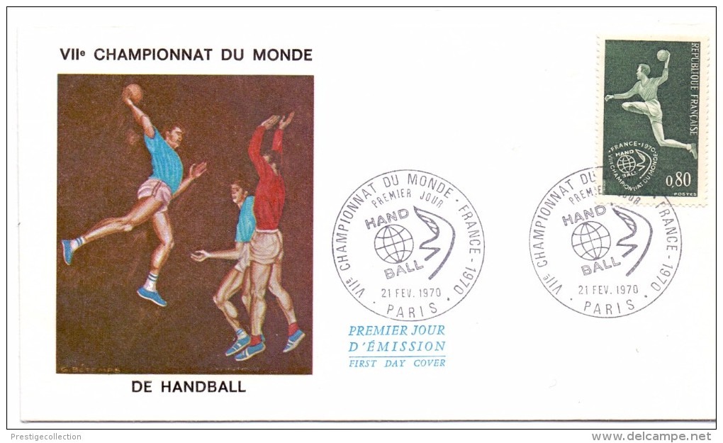 FRANCE HANDBALL FDC   1970 PARIS (F160217) - Pallamano