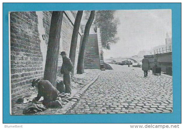 CPA 23 - BERGES DE LA SEINE - Clochards Quai De La Mégisserie PARIS - La Seine Et Ses Bords