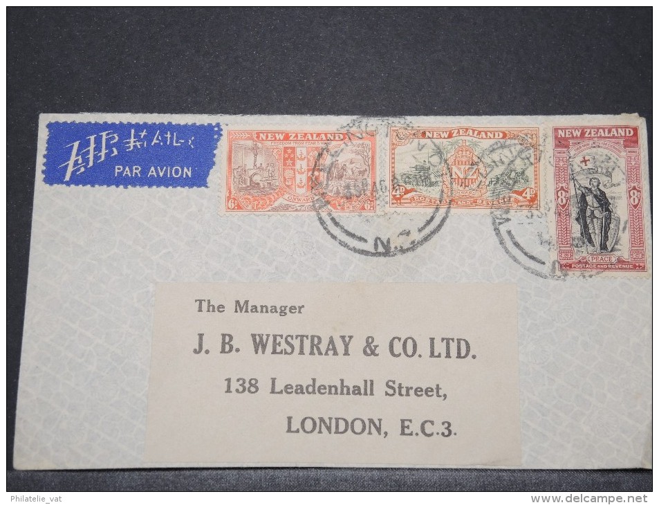 NEW ZELANDE - Env De Wellington Pour Londres GB - 1946 - A Voir - P 16652 - Briefe U. Dokumente