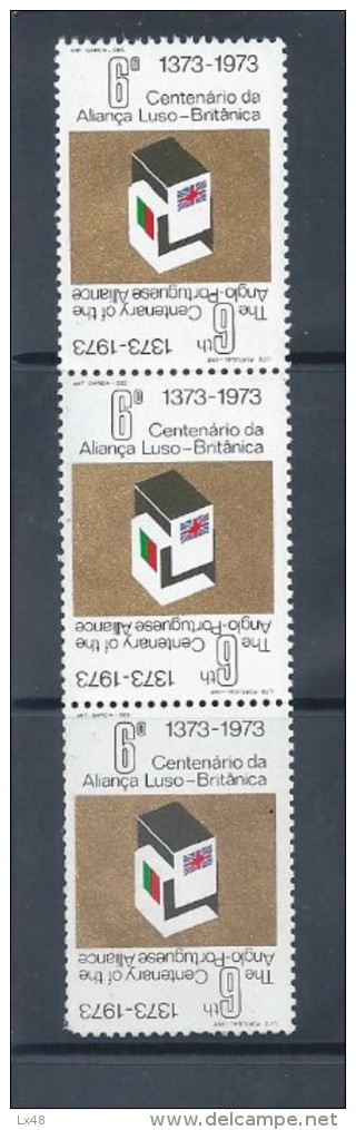 Take Three Vignettes Of The 6th Centenary Of The British-Portuguese Alliance. Design Antonio Garcia. - Emissioni Locali