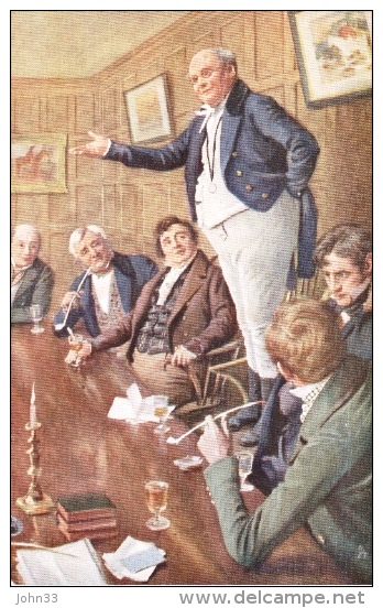 Harold Copping  -  Mr. Pickwick Addresses The Club From DIckens "The Pickwick Papers"   -    3407 - Autres & Non Classés