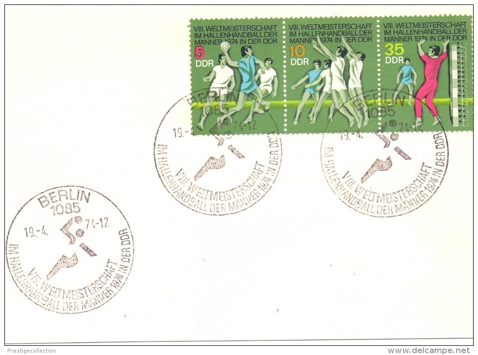 BERLIN  DDR  CARD     HANDBALL 1974 SPECIAL ANULLED (F160235) - Pallamano