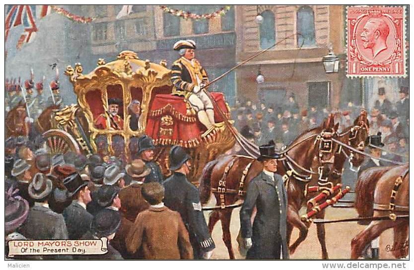 - Royaume Uni  - Ref - A 706 -  Londres - London - Lord Mayor S Show - Of The Present Day - Carte Illustree - - Autres & Non Classés